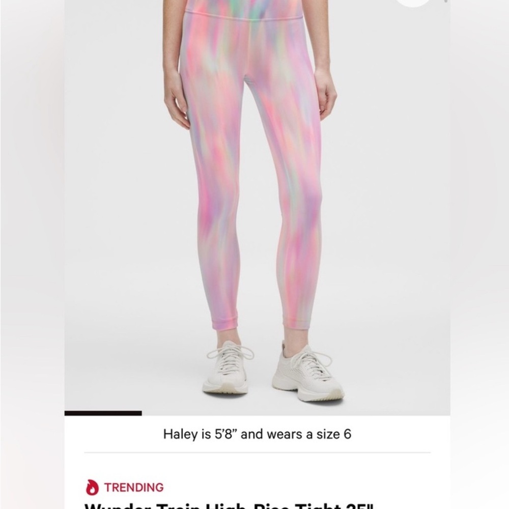 lululemon athletica sold out psychedelic multi wash align Leggings - size 2